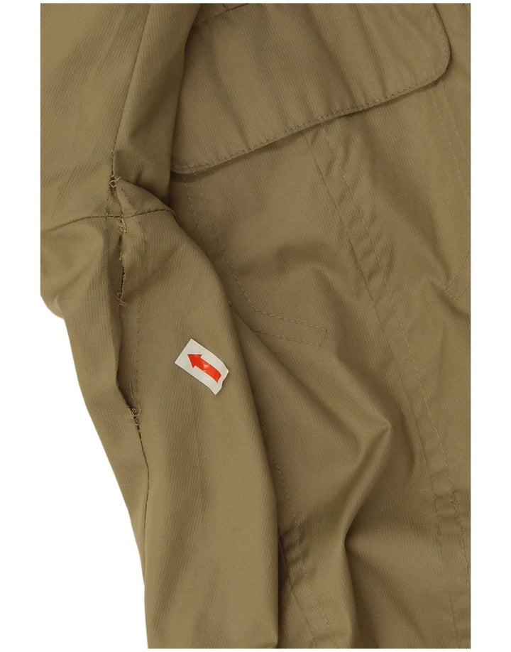 Brugi Womens Oversized Utility Jacket UK 10 Small Beige Polyester