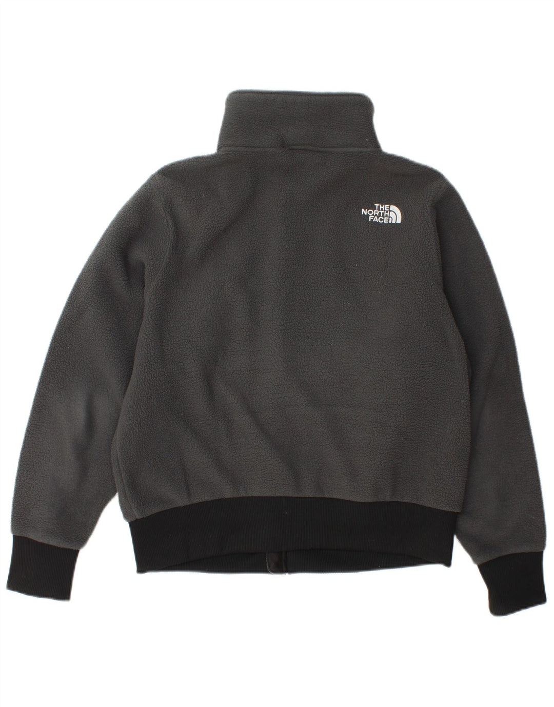 The North Face Womens Fleece Jacket UK 14 Medium Grey Colourblock