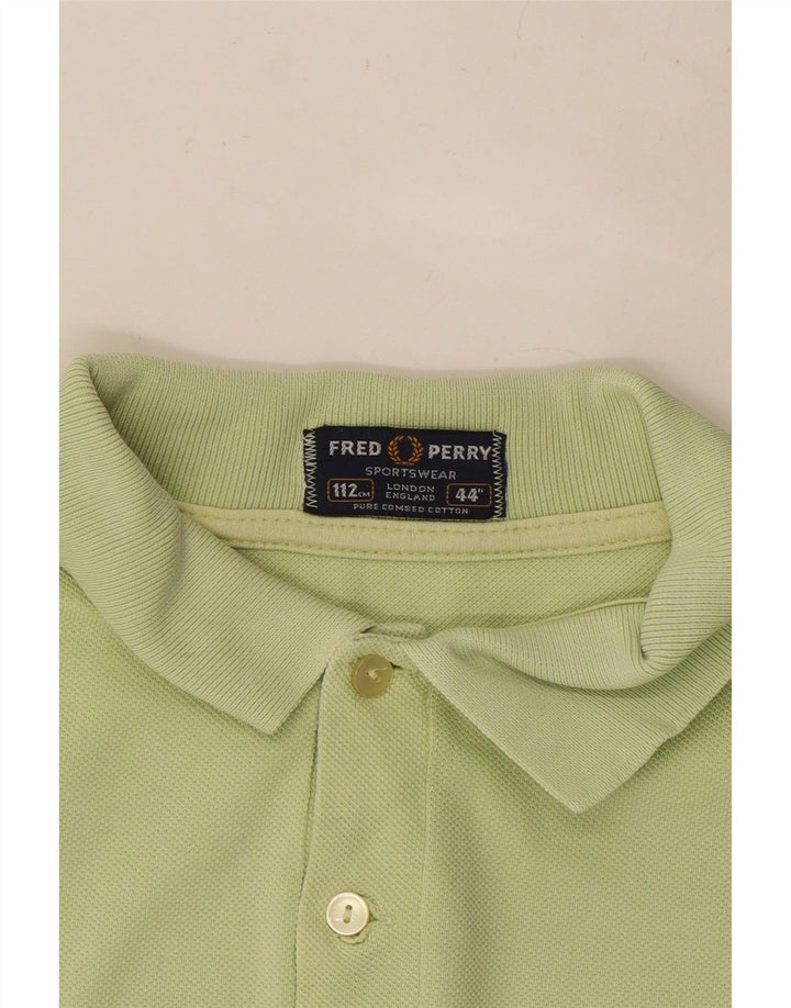 FRED PERRY Mens Polo Shirt Medium Green