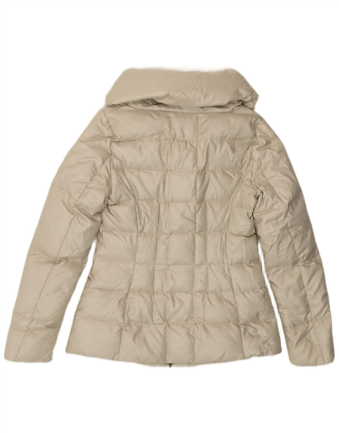 ZARA Womens Padded Jacket UK 10 Small Off White Polyester