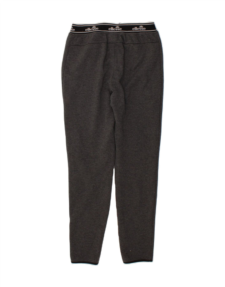 ELLESSE Womens Graphic Tracksuit Trousers UK 10 Small Grey Polyester Vintage Ellesse and Second-Hand Ellesse from Messina Hembry 
