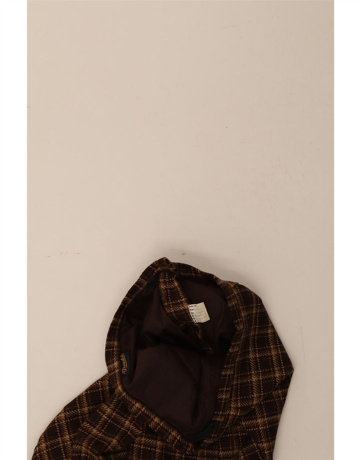 BRENDELLA Womens A-Line Skirt W34 Large  Brown Check Vintage Brendella and Second-Hand Brendella from Messina Hembry 