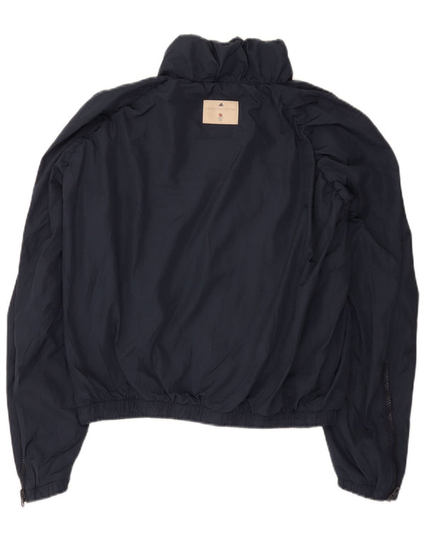 Adidas Womens Stella McCartney Oversized Rain Jacket UK 10 Small Navy Blue