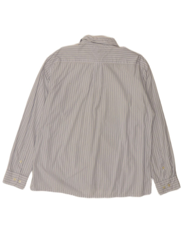 Tommy Hilfiger Mens Shirt Large Blue Pinstripe Cotton
