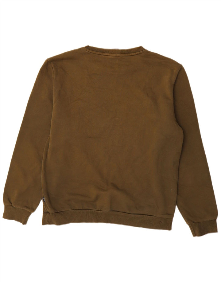 Puma Mens Graphic Sweatshirt Jumper Medium Khaki Cotton