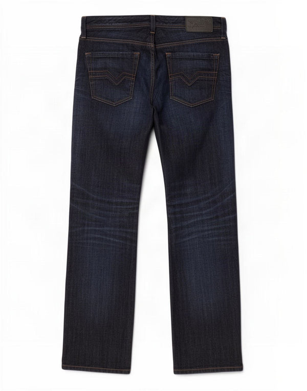 Diesel Mens Larkee Regular Straight Jeans W34 L32 Navy Blue Cotton