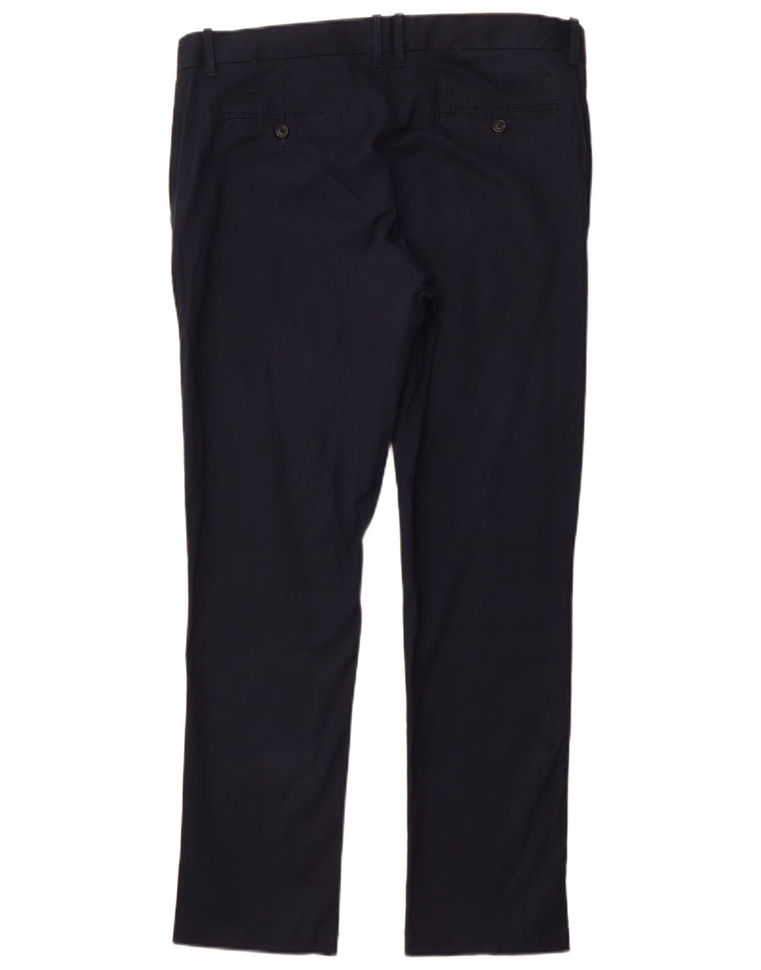 PENGUIN Mens Slim Chino Trousers W36 L32 Navy Blue