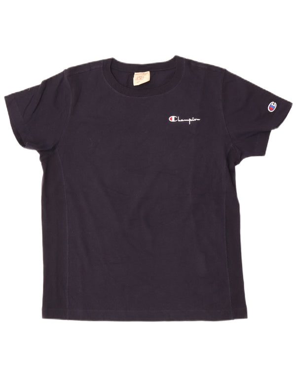 Champion Mens T-Shirt Top Small Navy Blue Cotton