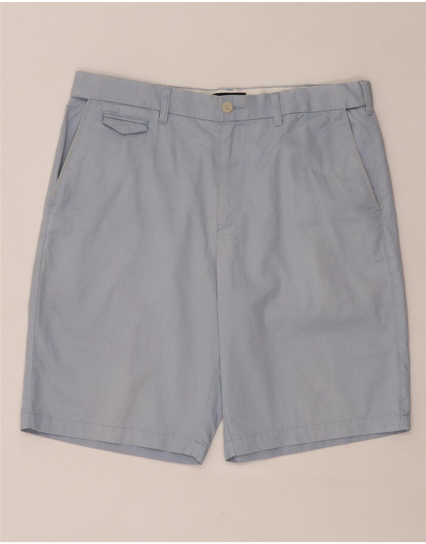 MARKS & SPENCER Mens Blue Harbour Chino Shorts W36 Large Blue Cotton