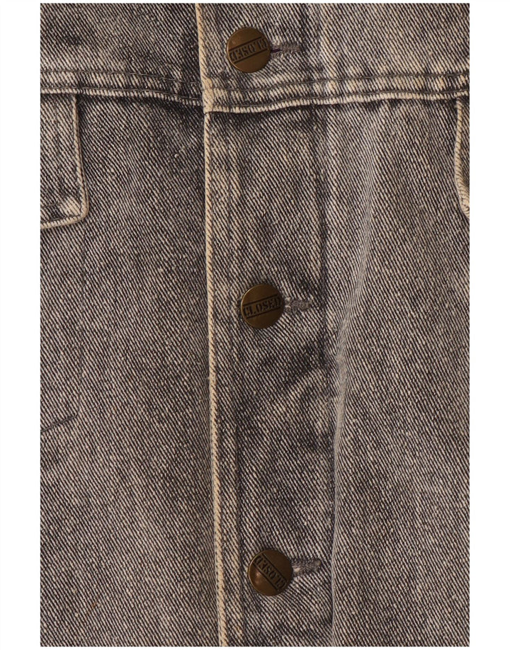 CLOSED Womens Oversized Denim Jacket UK 14 Large Grey