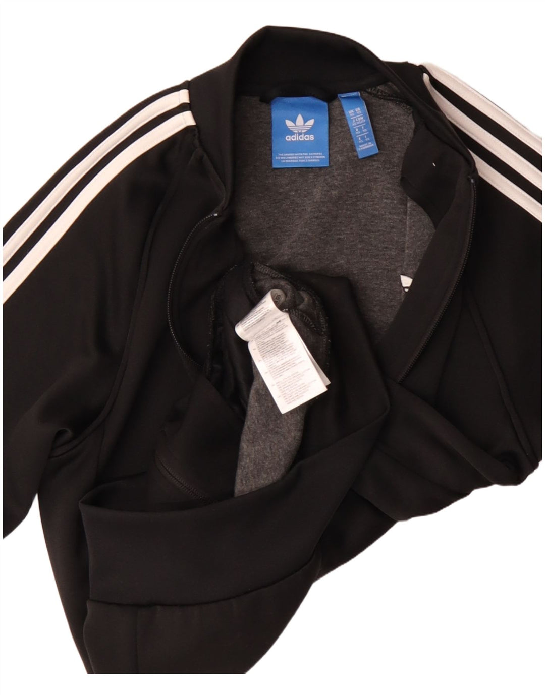 Adidas Mens Tracksuit Top Jacket XS Black Polyester