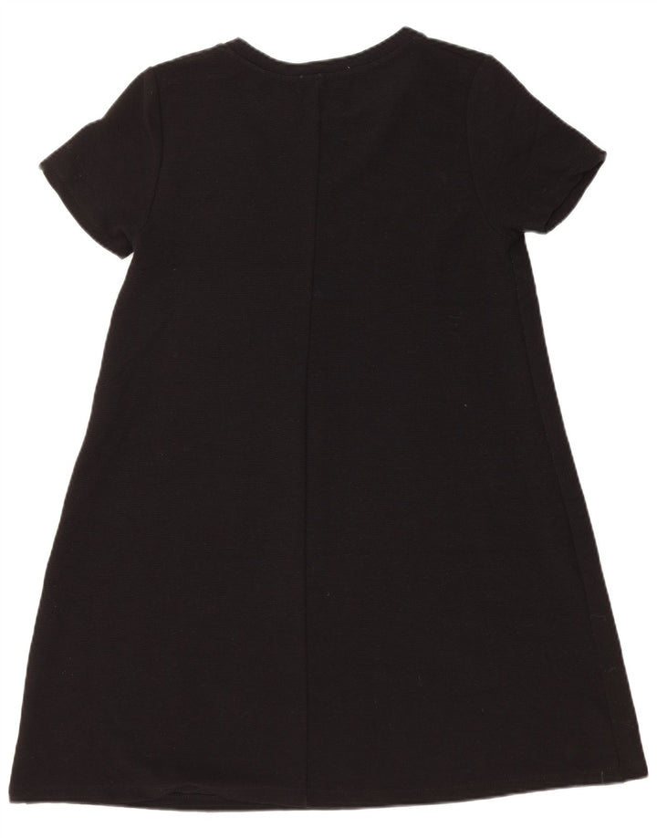 Zara Womens Shift Dress UK 14 Large Black Polyester