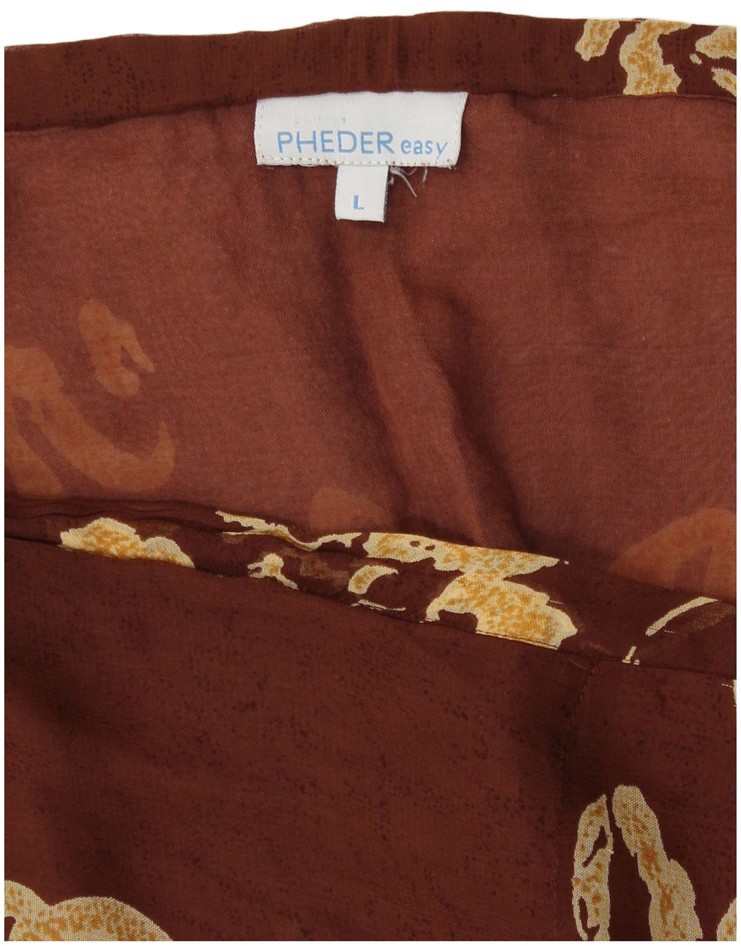 Pheder Womens Wrap Skirt Large W34  Brown Floral