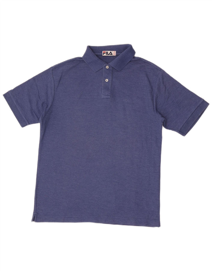 Fila Mens Polo Shirt Medium Navy Blue