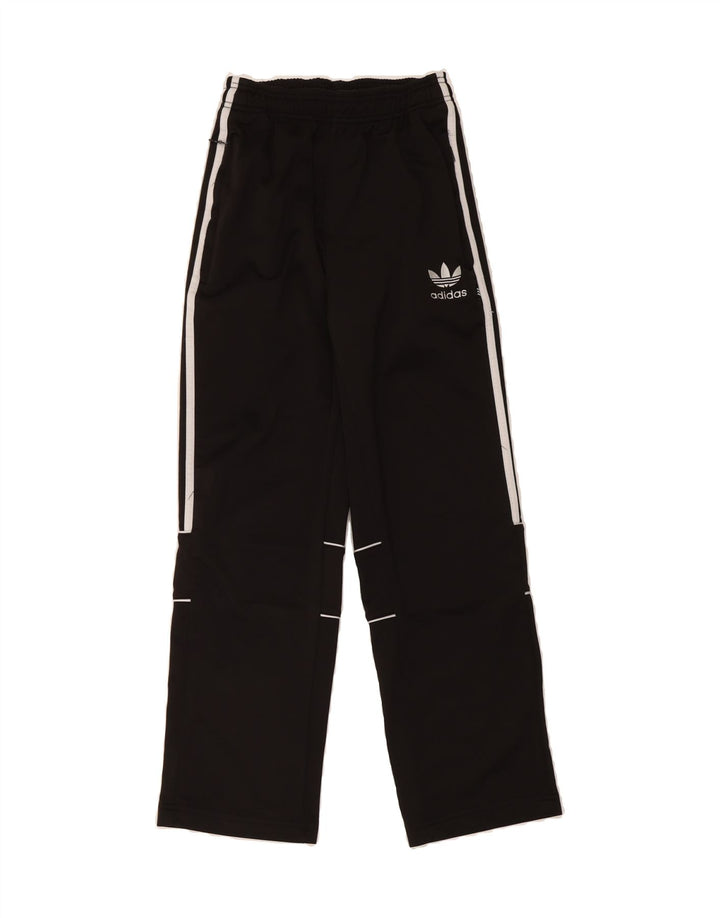 ADIDAS Boys Tracksuit Trousers 11-12 Years Black Polyester Vintage Adidas and Second-Hand Adidas from Messina Hembry 