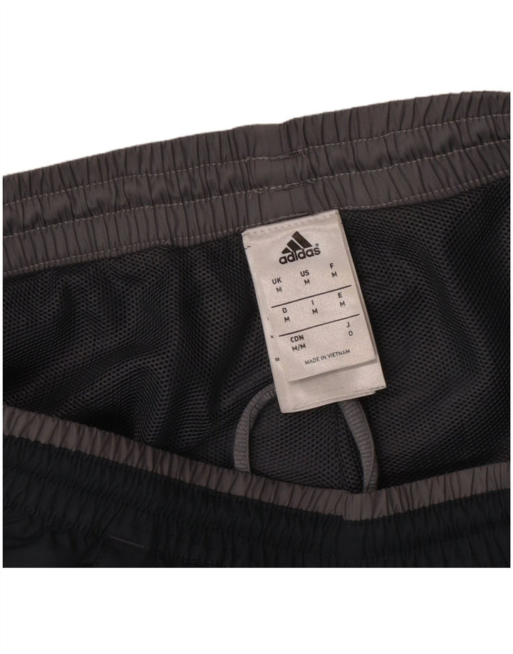 Adidas Mens Tracksuit Trousers Joggers Medium Grey Polyester