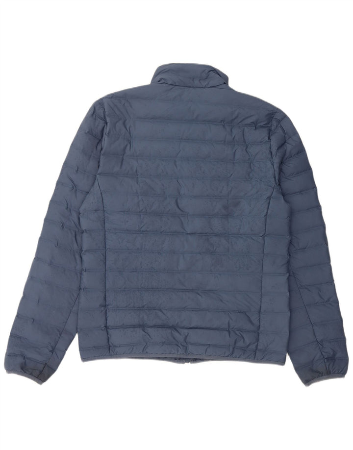 Adidas Womens Padded Jacket UK 16 Large Blue Polyester