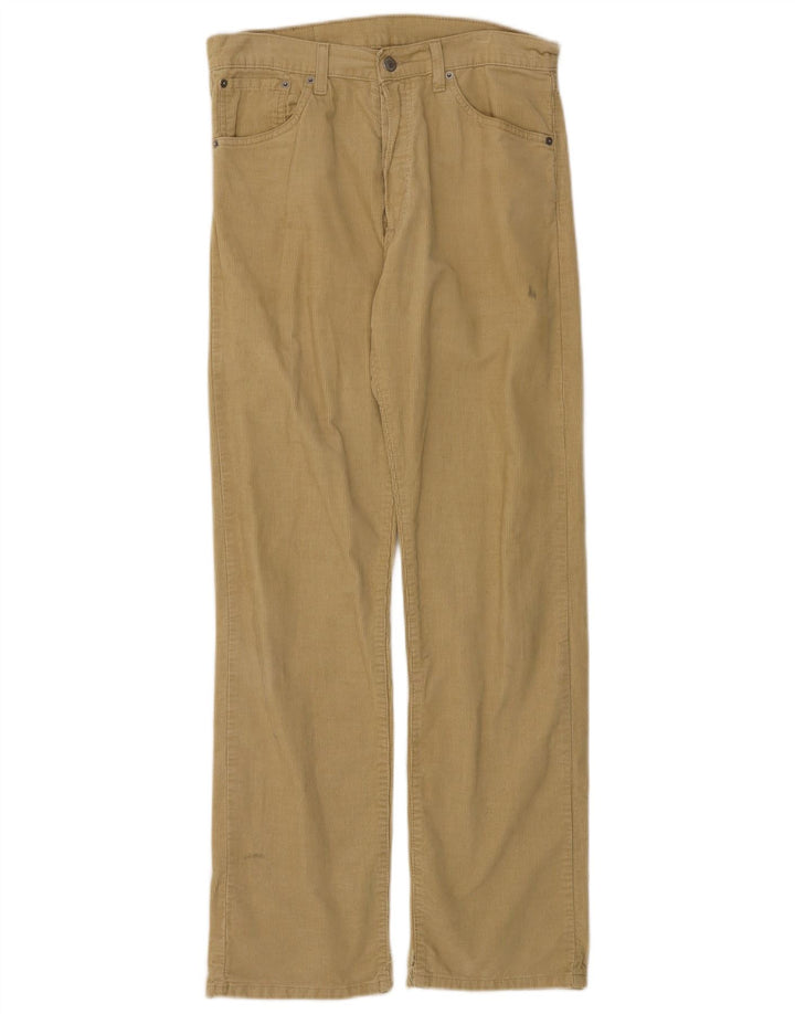 LEVI'S Mens 551 Loose Fit Corduroy Trousers W32 L32 Beige Cotton