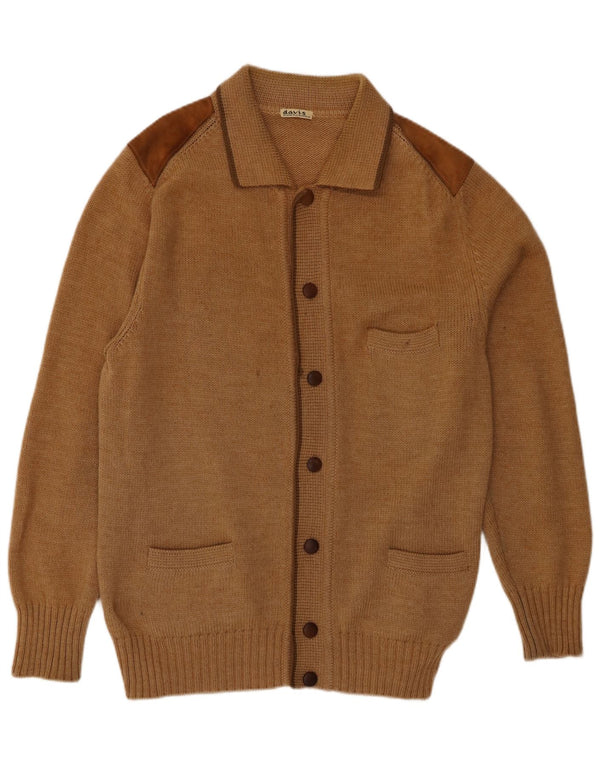 Vintage Mens Cardigan Sweater IT 56 XL Brown