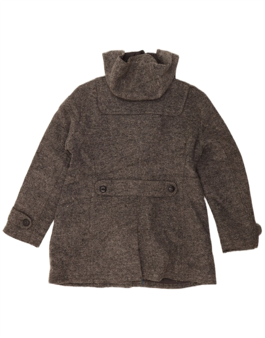 ESPRIT Womens Hooded Duffle Coat UK 18 XL Grey Wool