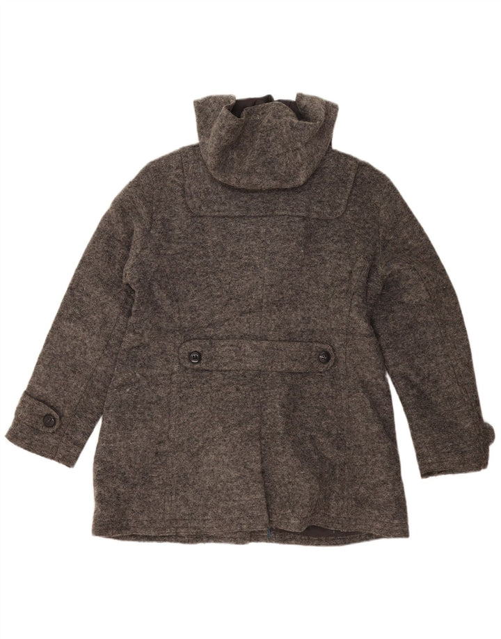 ESPRIT Womens Hooded Duffle Coat UK 18 XL Grey Wool