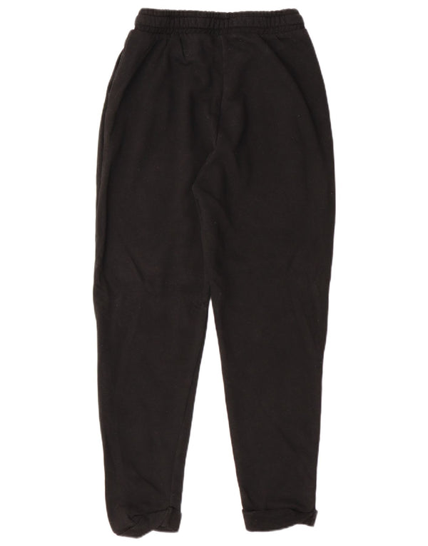 Zara Womens Tracksuit Trousers Joggers UK 12 Medium  Black Cotton