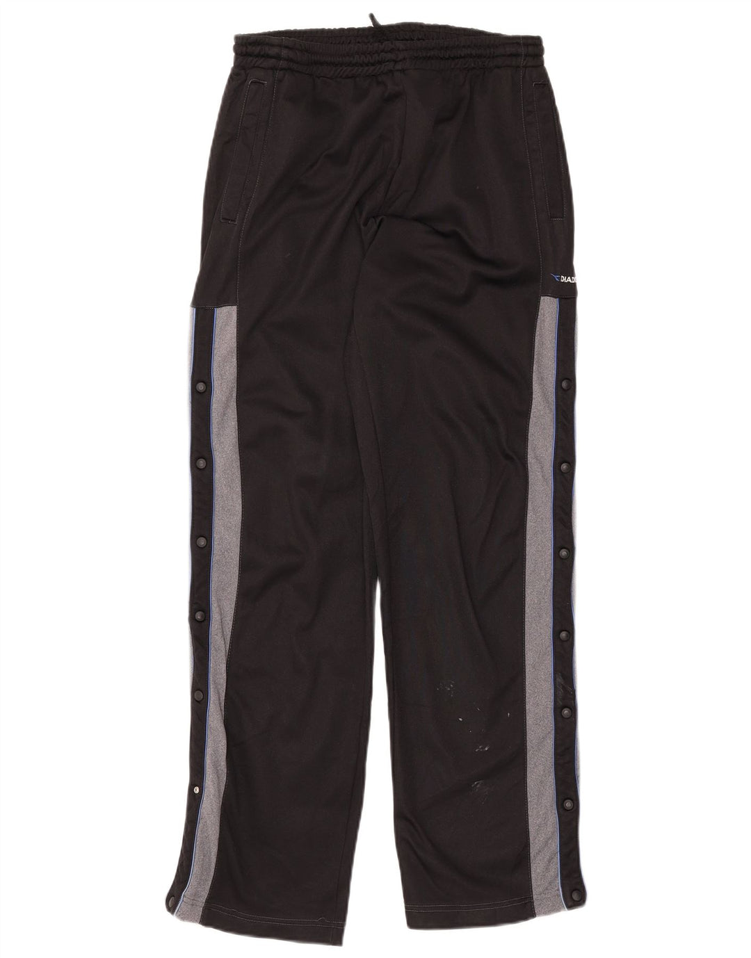 DIADORA Mens Tracksuit Trousers Large  Black Colourblock