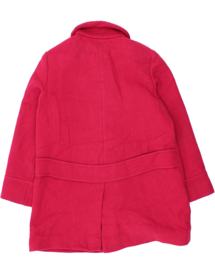 HOBBS Womens Overcoat UK 14 Large Pink Polyester Vintage Hobbs and Second-Hand Hobbs from Messina Hembry 