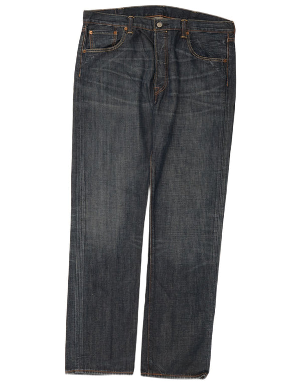 Levi's Mens 501 Straight Jeans W38 L34 Blue Cotton
