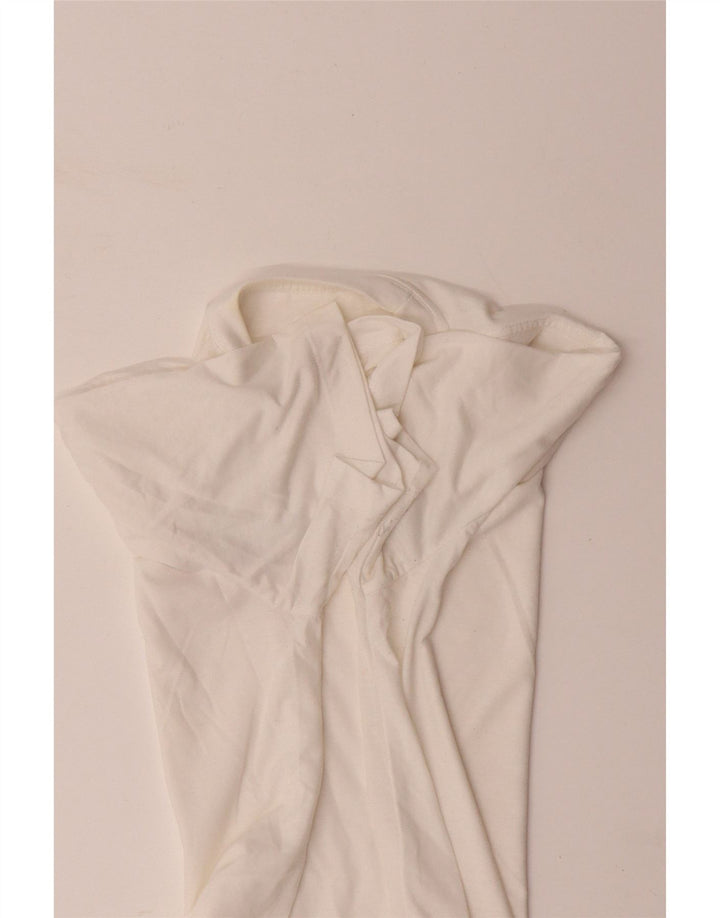 NIKE Mens Dri Fit Graphic T-Shirt Top Medium White Cotton