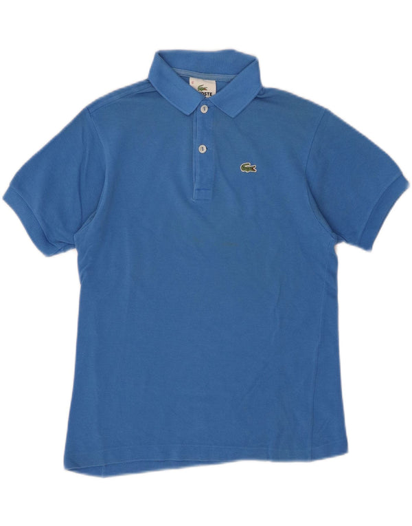 Lacoste Boys Polo Shirt 11-12 Years Blue Cotton