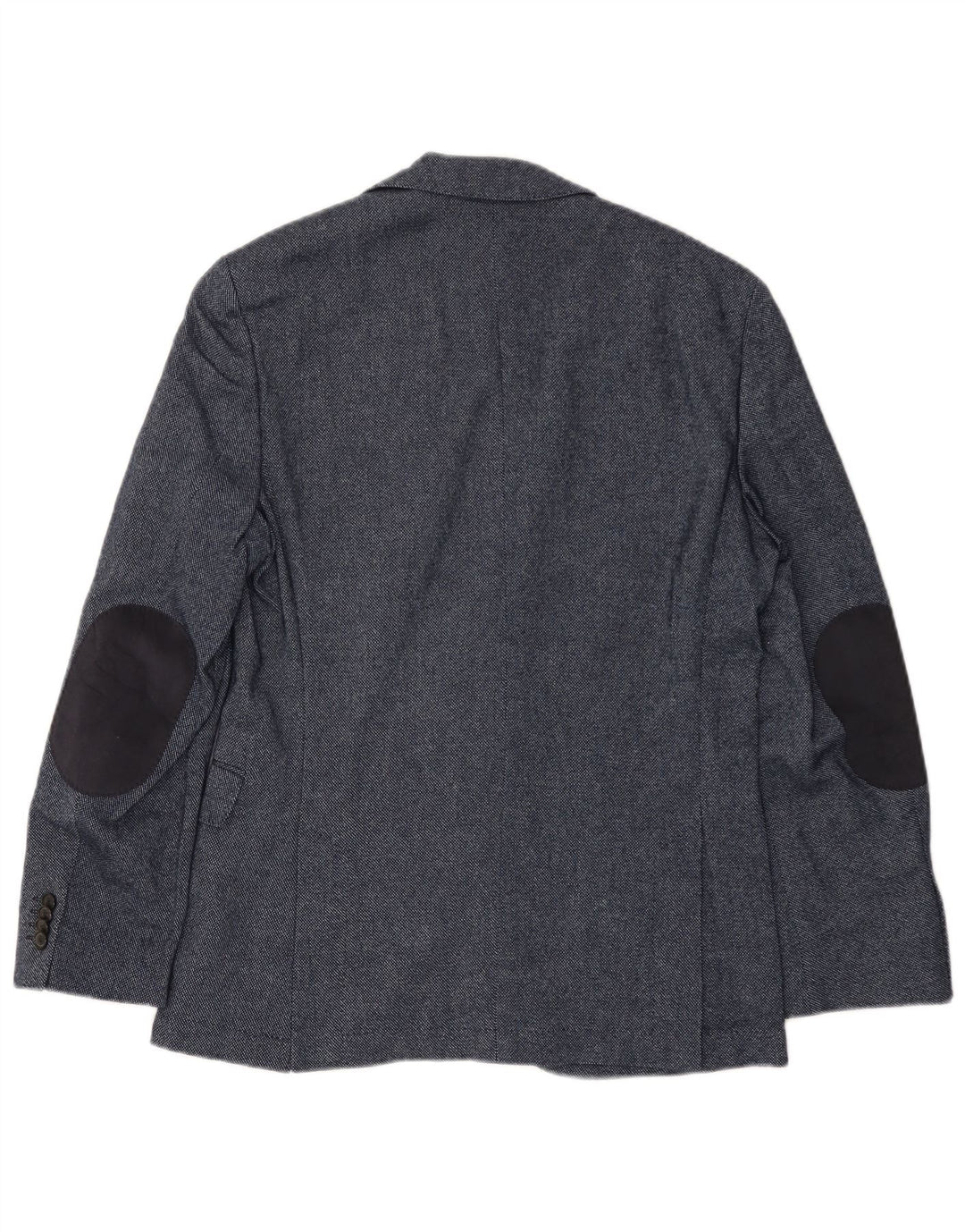 HUGO BOSS Mens 2 Button Blazer Jacket EU 46 Small Navy Blue Wool