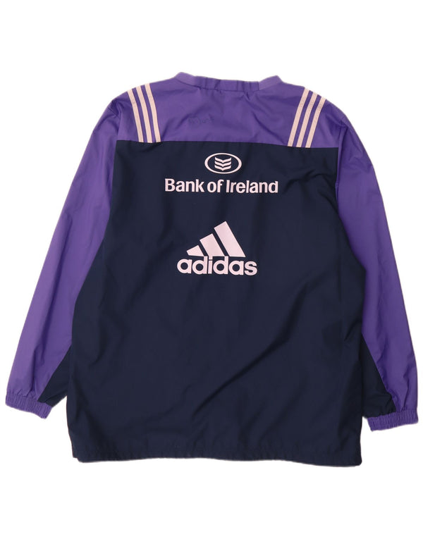 Adidas Mens Munster Rugby Pullover Tracksuit Top Large Purple Sports