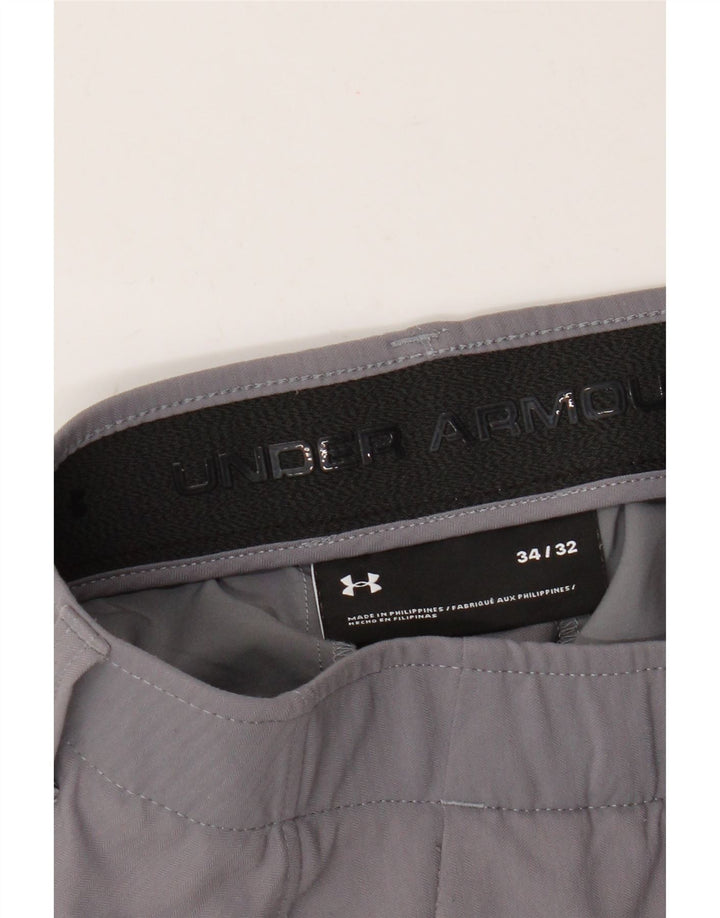 Under Armour Mens Slim Chino Trousers W34 L32 Grey