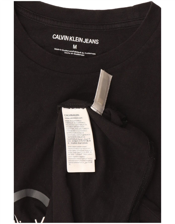 Calvin Klein Jeans Mens Graphic T-Shirt Top Medium Black