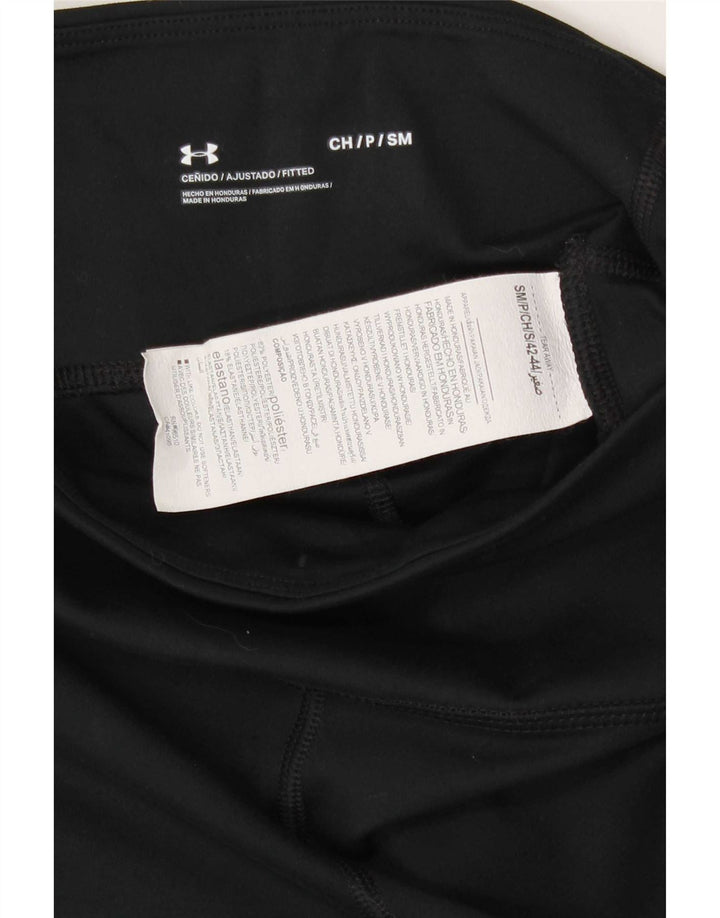 Under Armour Womens Leggings UK 8 Small Black Polyester