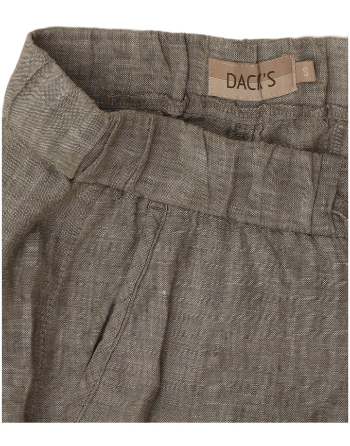 Dack's Womens Straight Chino Trousers Small W27 L28 Khaki