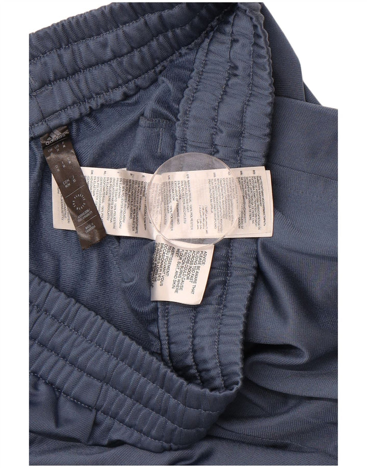 ADIDAS Mens Graphic Tracksuit Trousers Joggers Medium  Blue Polyester
