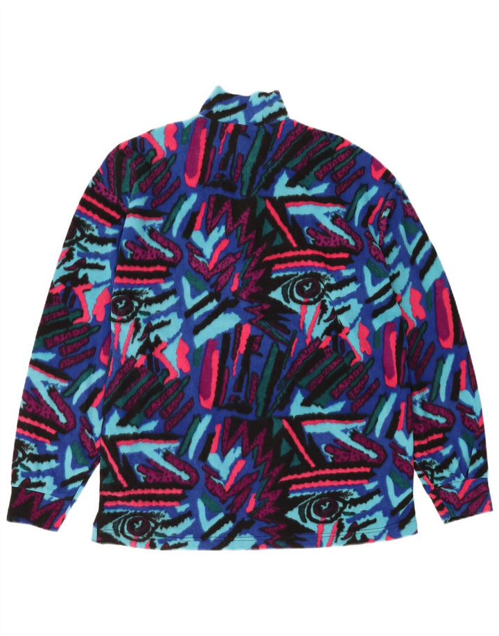 FILA Mens Abstract Pattern Fleece Jumper IT 52 Large Multicoloured