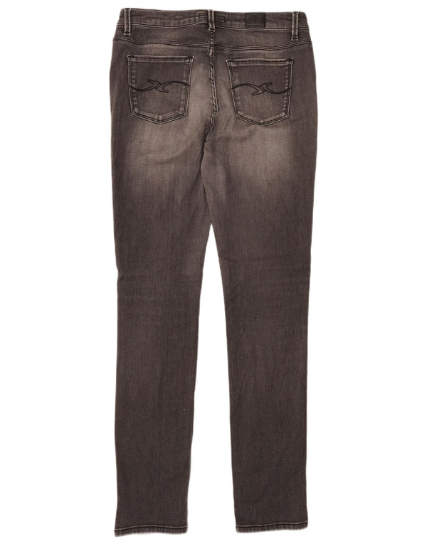 Trussardi Womens Low Waist Skinny Jeans W27 L31 Grey Cotton