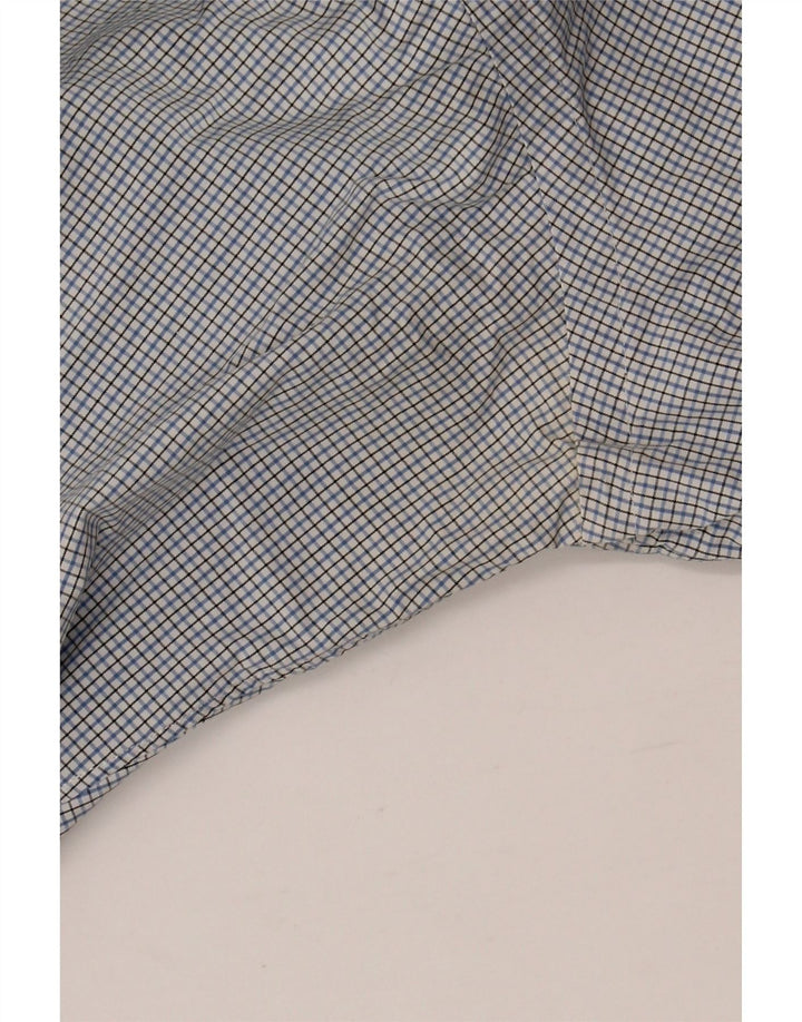 RALPH LAUREN Mens Shirt Size 15 1/2 Medium Blue Gingham Cotton