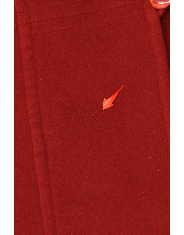 JACQUES VERT Womens Double Breasted Coat UK 12 Medium Red Wool