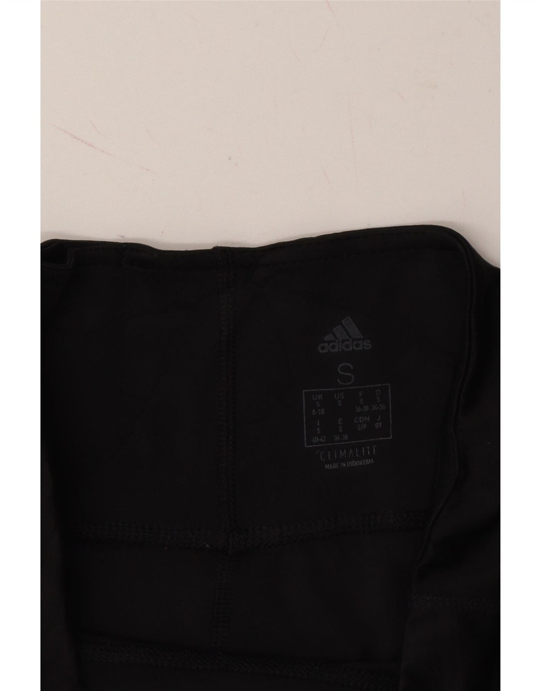 ADIDAS Womens Climalite Leggings UK 8/10 Small  Black Polyester Vintage Adidas and Second-Hand Adidas from Messina Hembry 