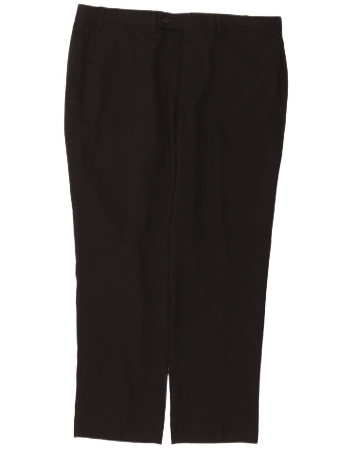 RALPH LAUREN Mens Straight Suit Trousers W38 L30 Black Polyester