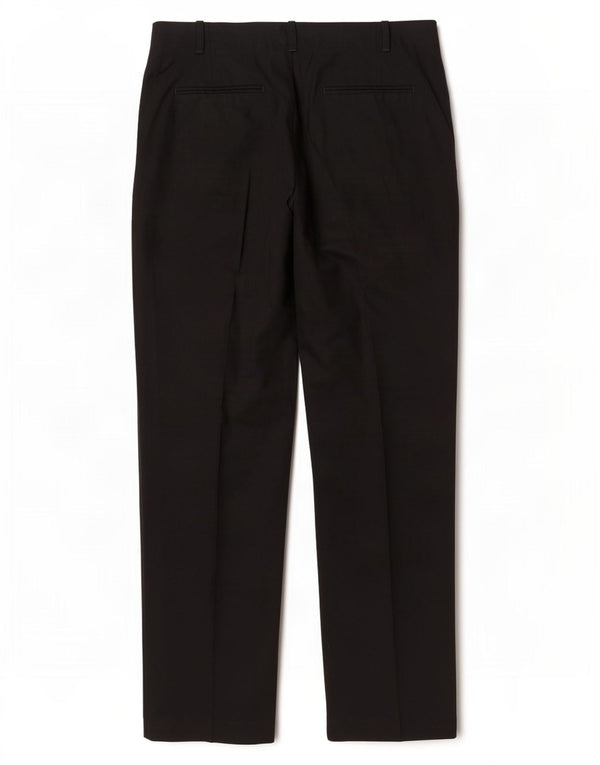 Zara Womens Straight Suit Trousers EU 42 Large W32 L34 Black Polyester