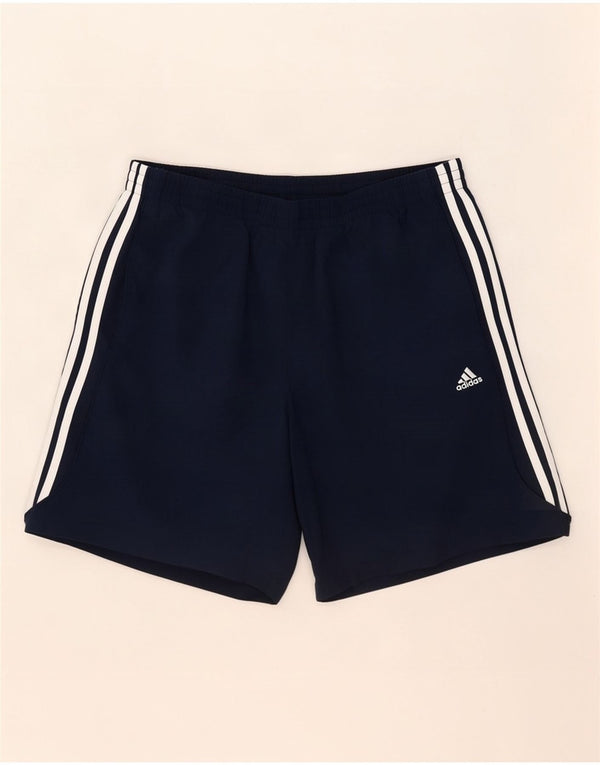 Adidas Mens Climalite Sport Shorts Large Navy Blue Polyester Sports