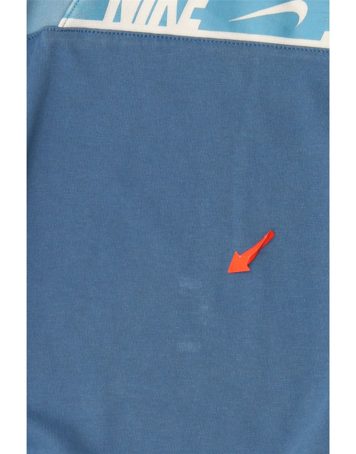 Nike Mens Graphic T-Shirt Top Medium Blue Cotton