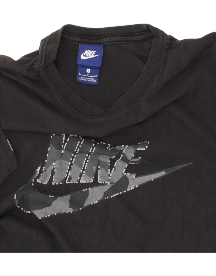 NIKE Mens Graphic T-Shirt Top Small Black Cotton Vintage Nike and Second-Hand Nike from Messina Hembry 