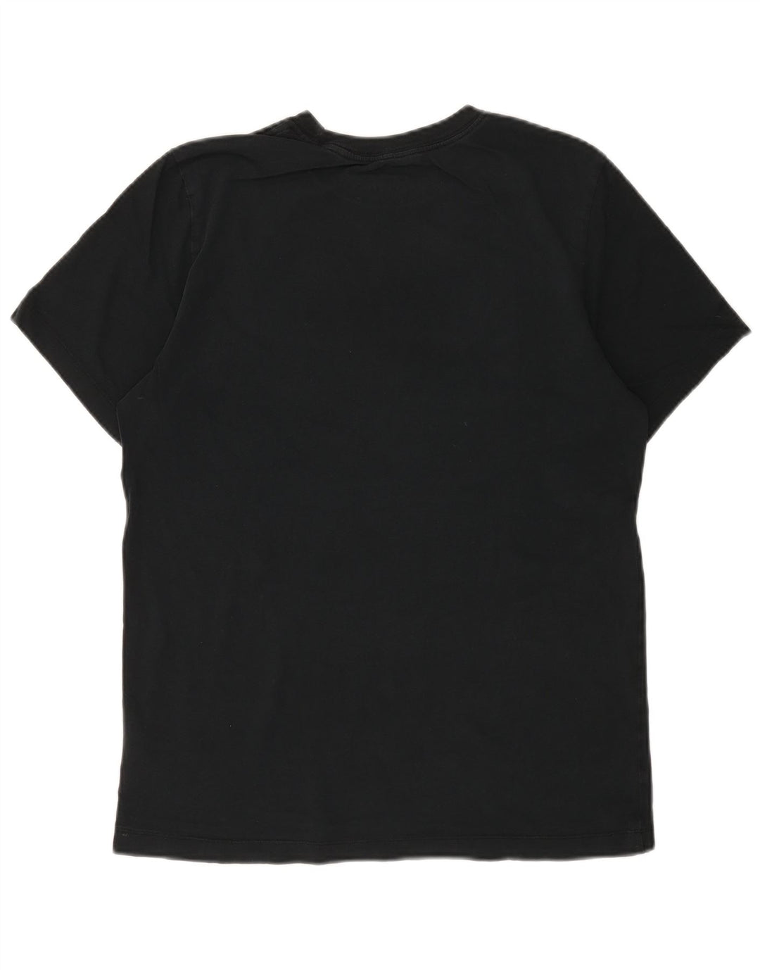 NIKE Mens Graphic T-Shirt Top Medium Black Cotton
