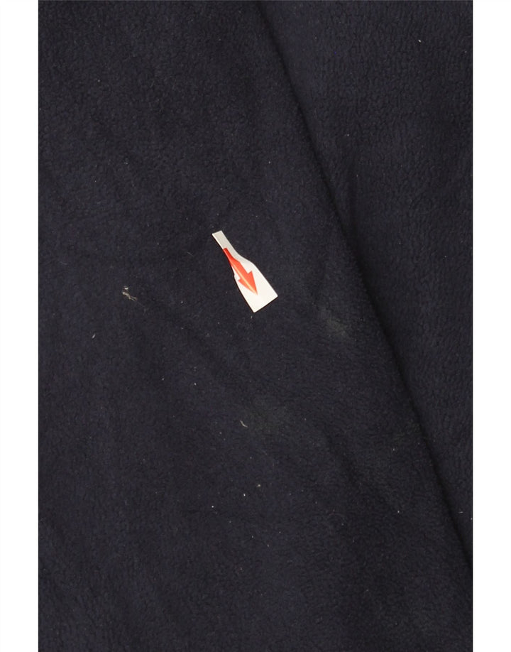 Marks & Spencer Womens Fleece Jacket UK 14 Large Navy Blue Polyester